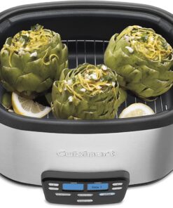 Cuisinart MSC-600 3-In-1 Cook Central 6-Quart Multi-Cooker: Slow Cooker, Brown/Saute, Steamer, Silver 35 717XZwxdgsL