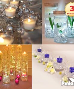 PMLAND Clear Acrylic Ice Rocks Crystals Gems - 1 Inch Length 3 lbs Bulk Bag for Vase Filler Table Scatter Party Wedding Arts Crafts Decoration Display Idea 26 717ZGrHrFhL