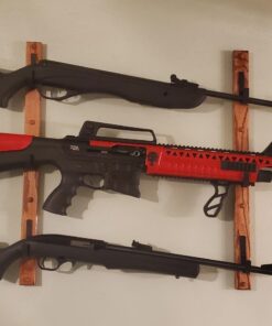 Creative Displays Gun Rack Three Place Flatiron TM Red Oak Wall Mount One Set (Handmade in The U.S.A.) 12 717ZQRJAR2L