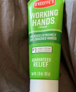 O'Keeffe's Working Hands Hand Cream, Relieves and Repairs Extremely Dry Hands, 3 oz Tube, (Pack of 2) 3 Ounce (Pack of 2) 52 717Zd RtZYL