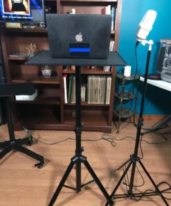 PYLE-PRO Universal Projector Stand -Height & Angle Adjustable Tripod Stand-Hold Laptops, Computers, DJ Equipment & Projectors-Heavy Duty-Perfect for Stage, Studio, & Office Events-Extends 28'' to 46" 46 717ZuD0SFYL 1