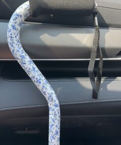 DMI Adjustable Designer Cane with Offset Handle, Comfort Grip and Strap, Tiny Flowers, FSA and HSA Eligible 23 717a8PEmnLL
