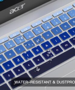 Keyboard Cover for Acer Chromebook Spin 11 311 C733 CP311 511 512/Chromebook 11 CB3-131 CB3-132 CP311 C738T CB5-132T/Chromebook Spin 713 CP713 R13 CB5-312T/Acer Chromebook 14 15 inch,Gradual Blue Gradual Blue 21 717aBKMEKjL