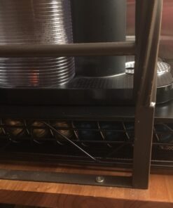 RECAPS Coffee Pod Holder Pod Drawer Storage Pods Holder Coffee Capsules Kitchen Organizer Compatible with Vertuoline Vertuo Stores 40 Capsules Black Color Cast Iron 36 717as1R7hL