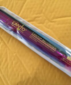 Canto One-Piece Translucent Soprano Recorder with Baroque Fingering Transparent Purple 5 717b3nH2goL