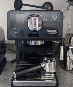 De'Longhi ECP3120 15 Bar Espresso Machine with Advanced Cappuccino System, 9.6 x 7.2 x 11.9 inches, Black/Stainless Steel 26 717bEZyMzgL
