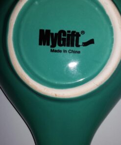 MyGift® Turquoise Ceramic Spoon Rest with Dot Design, Countertop Cooking Spoon and Ladle Holder 17 717bRnn1zfL