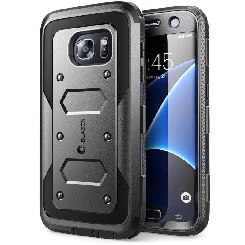 i-Blason Case Designed for Galaxy S7, Armorbox Series Built-in Screen Protector Full body Heavy Duty Protection Shock Reduction Bumper Case for Samsung Galaxy S7 2016 Release (Blue) Blue
