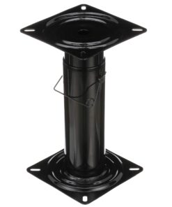 Attwood 91320-ADJ Swivl-Eze Adjustable Pedestal, Height Adjustable 11 ½-17 ½ Inches, for Boat Seat, Black Powder Coated 15 717begcBhML