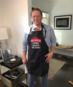 Tstars Aprons for Men with Pockets Grill BBQ Funny Cooking Mens Women Chef Apron One Size Grill Master / Black 15 717bsLeloL