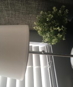 360 Lighting Justin 18" High Small Modern Accent Table Lamps Set of 2 USB Port Pull Chain Silver Finish Metal White Shade Living Room Charging Bedroom Bedside Nightstand House Office Home Justin Silver 41 717c1kP7lVL