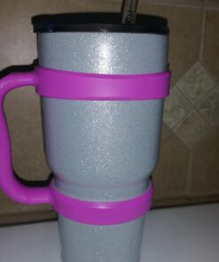 F-32 Handle - 19 COLORS - 30oz Size - Compatible with 30 oz YETI and 30 oz. OZARK TRAIL Tumbler Travel Mug (30OZ, COOL PURPLE (PINKISH PURPLE)) 30ozCool Purple (Pinkish Purple) 30.0 ounces 41 717cUazLizL