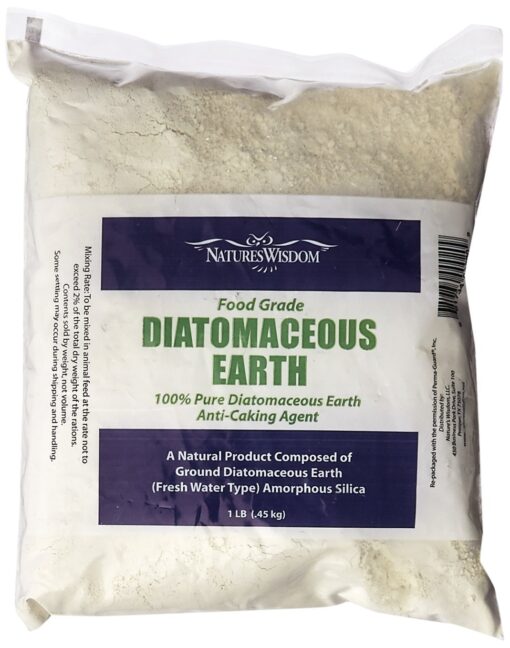 Natures Wisdom NW020 Food Grade Diatomaceous Earth 1-Pound White