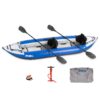 Sea Eagle 380X 12'6" Explorer Inflatable Kayak- Fishing, Touring, Camping, Exploring &White Watering-Self Bailing, Removable Skeg, Drop Stitch Floor 2 Person Pro 80 717eAmzu9FL 1