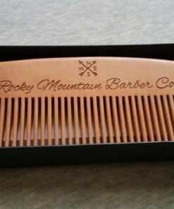Hair Comb - Wood with Anti-Static & No Snag Handmade Brush for Beard, Head Hair, Mustache with Design in Gift Box 45 717eza1696L