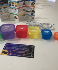 21 Day Portion Control Containers Kit - Nutrition Diet, Multi-Color Coded Weight Loss System. Complete Guide + PDF Planner + Recipe eBook and Tape Measure - BPA Free - 7 PC Labeled 7 Piece - Labeled 40 717f7EbkzXL