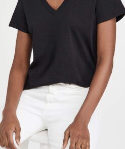 Alternative view of Madewell Women's Whisper Cotton V-Neck Tee XX-Small True Black