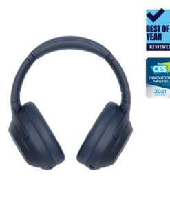 Sony WH-1000XM4 Wireless Premium Noise Canceling Overhead Headphones with Mic for Phone-Call and Alexa Voice Control, Midnight Blue WH1000XM4 Headphones Only 25 717g IG1pcL