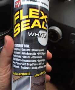 Flex Seal, 14 oz, 2-Pack, Brite, Stop Leaks Instantly, Waterproof Rubber Spray On Sealant Coating, Perfect for Gutters, Wood, RV, Campers, Roof Repair, Skylights, Windows, and More 20 717gNWGFBuL