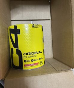C4 Original Pre Workout Powder Fruit Punch - Vitamin C for Immune Support - Sugar Free Preworkout Energy for Men & Women - 150mg Caffeine + Beta Alanine + Creatine - 60 Servings 60 servings (Pack of 1) 28 717gfCKU93L