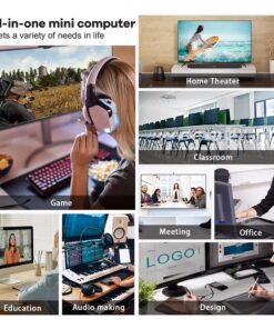 Beelink SER5 Versatile Mini PC, AMD Ryzen 5 5560U(up to 4.0GHz) 6C/12T, Mini Computer 16GB DDR4 RAM 500GB NVME SSD, Mini Desktop Computer 4K@60Hz Triple Screen Display WiFi6 BT5.2 SER5 16G/500G/5560U 24 717gfFoINeL