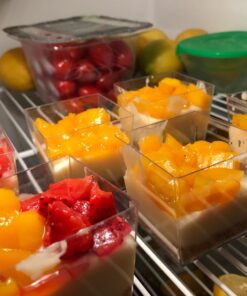 Exquisite Clear Plastic Mini Square Mousse Dessert Cups 40 Ct - 3.6 oz 24 717glWnepRL