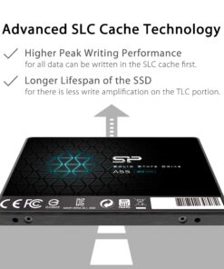 Silicon Power 4TB SSD 3D NAND A55 SLC Cache Performance Boost SATA III 2.5" 7mm (0.28") Internal Solid State Drive (SP004TBSS3A55S25) 3D NAND (4TB) 13 717hGLEO8L