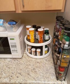 Copco Non-Skid Turntable, 2-Tier, 12-Inch, White/Gray 27 717kLF0UteL