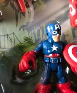 Marvel Playskool Heroes Super Hero Adventures Captain America Super Jungle Squad Toy Action Figure 25 717mK9MLUlL