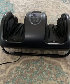 Best Choice Products Foot Massager Machine Shiatsu Leg Massager, Therapeutic Reflexology Calf Massager w/Blood Circulation, Nerve Pain, Deep Kneading, High-Intensity Rollers - Satin Black 30 717mMdhfqFL