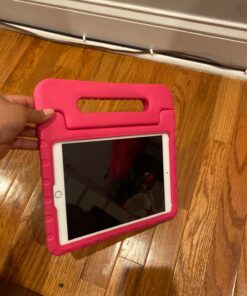 LTROP Kids Case for iPad 9th/ 8th/ 7th Generation (2021/2020/ 2019), iPad 10.2 Case with Built-in Screen Protector, Shockproof Handle Stand Kids Case for iPad 9/8/ 7 Generation 10.2 Inch - Black 37 717n1G4 cXL