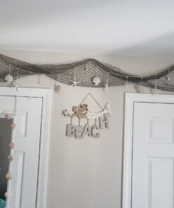 9GreenBox Nautical Decorative Fish Net 5' X 10' - Fish Netting - Rustic Beach Decor 13 717nGeJ6qCL