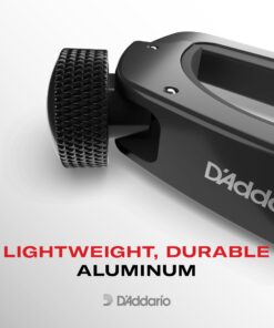 D'Addario Accessories Ukulele Pro Capo - For Soprano, Concert, Tenor, Baritone Ukuleles - 4 String Ukulele Capo - Micrometer Tension Adjustment for Buzz-Free, In-Tune Performance - Black 1 Pack 26 717oCkogv4L 1