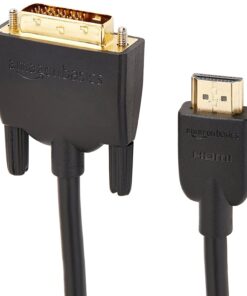 Amazon Basics HDMI A to DVI Adapter Cable, Bi-Directional 1080p, Gold Plated, Black, 10 Feet, 1-Pack 10 ft 28 717oRqvDYjL