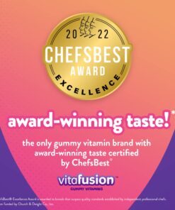 vitafusion Extra Strength Biotin Gummy Vitamins, Berry Flavored, 5,000 mcg Biotin Vitamins, America’s Number 1 Gummy Vitamin Brand, 50 Day Supply, 100 Count (Packaging may vary) 40 717oq6pMuFL