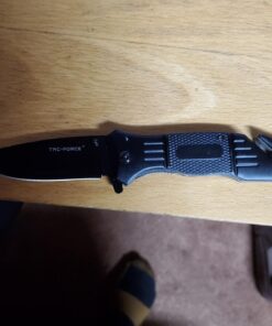 TAC Force Spring Assisted Opening Tactical Rescue Folding Knife Pocket (Black) 36 717oxeU8XL