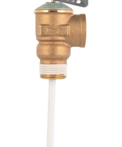 Camco Automatic Temperature and Pressure Relief Valve with Extension Probe and Lever | Features an All Brass Body with a Stainless Steel Pressure Spring | (10473) 11 717p yE yKL