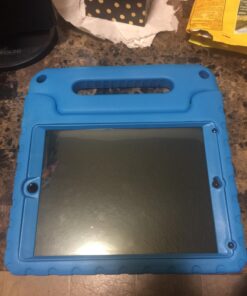 HDE Case for iPad 9.7-inch 2018 / 2017 Kids Shockproof Bumper Hard Cover Handle Stand with Built in Screen Protector for New Apple Education iPad 9.7 Inch (6th Gen) / 5th Generation iPad 9.7 - Blue 29 717p7HiWukL