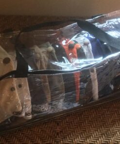 Houseables Baseball Cap Storage Bag, Hat Organizer Case, 23" x 6" x 8", Clear Plastic, Caps Holder, Moisture & Dust Proof, Black Handles, Box w/Zipper Closure, Stores & Racks 22 Hats, Dirt Protection 36 717pK6EkX6L 1