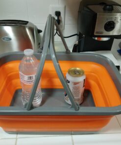 ustFlexWare Collapsible Sink with 2.25 Gal Wash Basin for Washing Dishes and Person During Camping, Hiking and Home 41 717pTt 1EEL