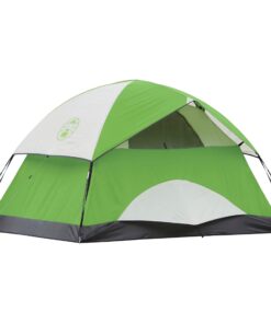 Coleman Sundome Camping Tent, 2/3/4/6 Person Dome Tent with Snag-Free Poles for Easy Setup in Under 10 Mins, Included Rainfly Blocks Wind & Rain, Tent for Camping, Festivals, Backyard, Sleepovers Palm Green 3 Person 27 717ptbh4ptL