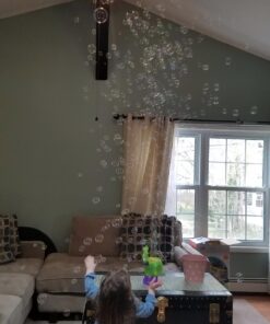 Gazillion Tornado Bubble Machine - Kids Bubble Blower - Blows 4500 Bubbles per Minute - Ideal for Outdoor Fun & Parties - Includes 4 oz. Gazillion Bubble Non-Toxic Solution Green 41 717q0VoRgL 1