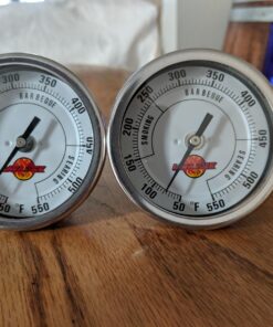 LavaLock® 3" Adjustable Gas Charcoal Smoker Pit Grill BBQ Thermometer Electric Heavy Duty Stainless 2.5" stem 20 717q7Bo QPL