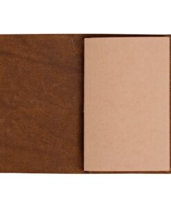 Pocket Travelers Notebook, Refillable Leather Travel Journal for Men & Women, Notebook Cover for Field Notes, Moleskine Small 3.5 x 5.5 Inches, Brown 36 717qldx7x9L 1