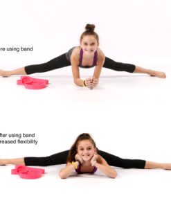 Ballet Stretch Band for Dance, Gymnastics, Cheerleading, Pilates. Improves Elastic Flexibility and Enhances Daily Stretching - Designed by PS Athletic Pink 12 717qpvT6k7L