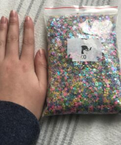 Colorful Manicure Glitter Confetti 1.8oz/50g Mixed Shapes Size 3mm Great for Party Décor, DIY Crafts, Premium Nail Art Etc.. 51 717qrgmySIL