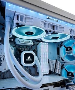 Corsair LL Series, LL120 RGB, 120mm RGB LED Fan, Triple Pack with Lighting Node PRO- White, Lighting Node PRO Included, LL120 RGB White,CO-9050092-WW Triple Pack w/ Lighting Node PRO 44 717s5ktb4iL