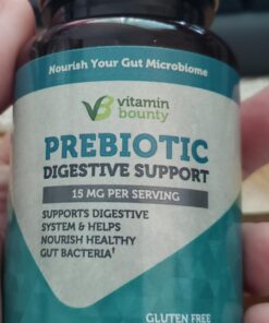 Vitamin Bounty Prebiotic Fiber Digestive Support - Gut Health Supplements for Women and Men, Dietary Fiber, Supports Digestive Health, Probiotics for Women & Men for Gas Relief - 60 Capsules 27 717sUDRTkxL 1