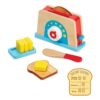 Melissa & Doug Bread and Butter Toaster Set (9 pcs) - Wooden Play Food and Kitchen Accessories 11 717stxDsnkL