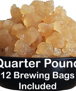 QUARTER POUND Original Water Kefir Grains Exclusively from Florida Sun Kefir with 12 Brewing Bags Mild Sweetness to Tart 0.25 Ounce (Pack of 4) 17 717tEN23nsL